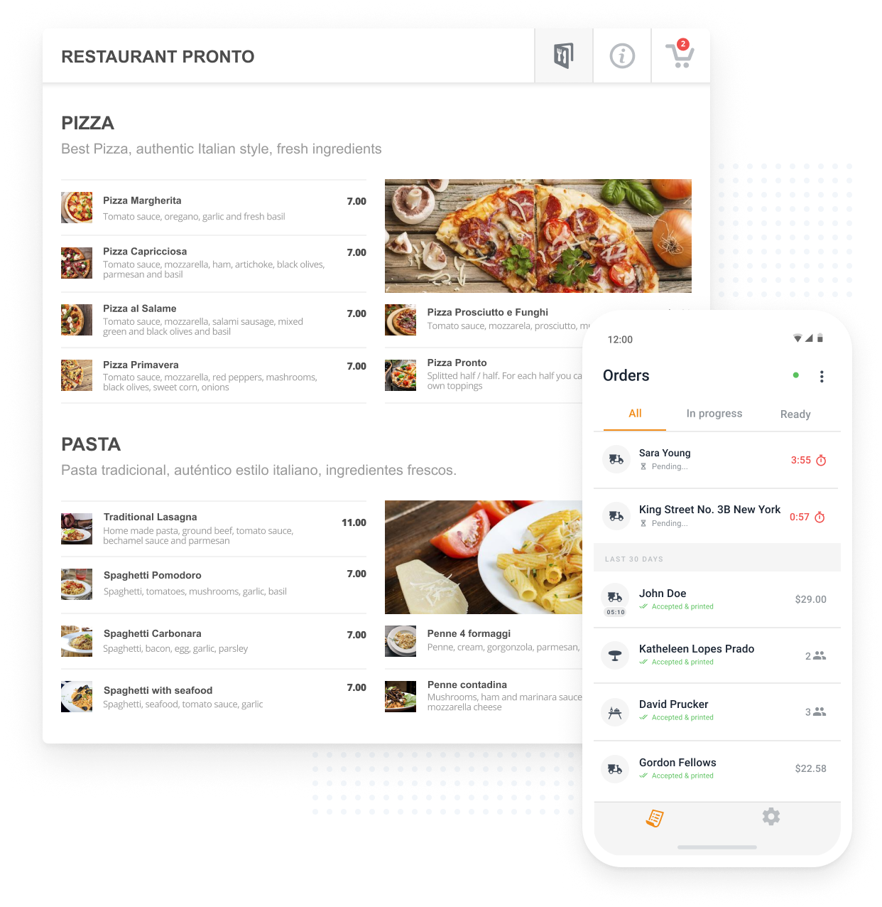 Smart menu order